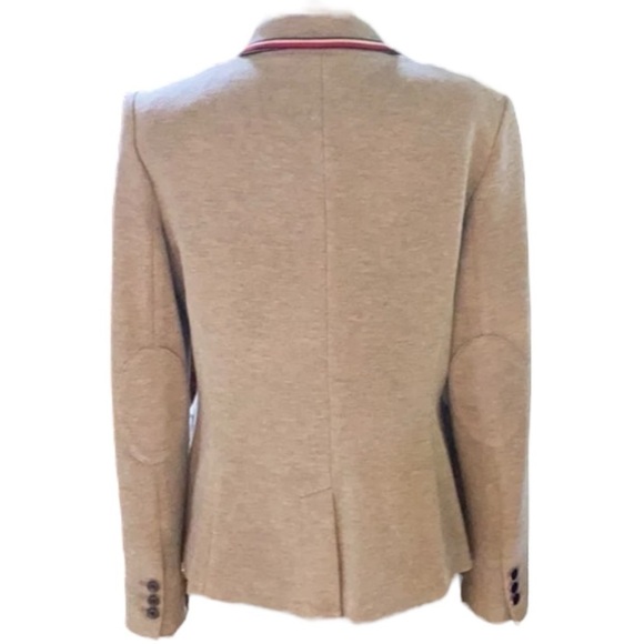 Tommy Hilfiger Pinstripe One-Button Patch Sleeve Gray Blazer SZ 14 - Picture 2 of 10